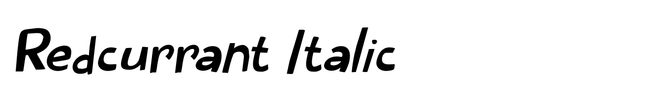 Redcurrant Italic